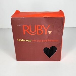 Ruby Leak Proof Underwear Black 3XL New In Box